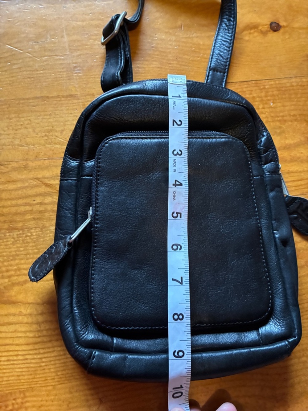 Black leather Frye small crossbody bag - Picture 11 of 12